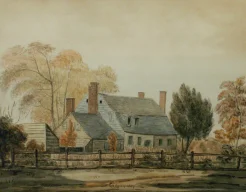 Painting of a House, by Eleanor Parke Custis, c. 1794. Gift of Lyttleton B. P. Gould, Jr. and Family, 2002 [W-4264]