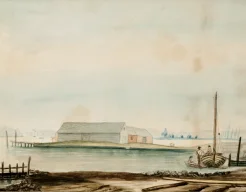 Marine Scene, by Eleanor Parke Custis, original in the collection of Woodlawn, a National Trust Historic Site