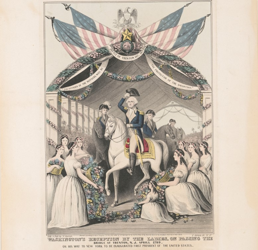 Washington's triumphal entry into New York