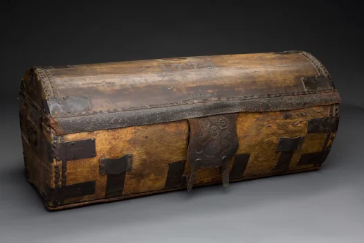 Leather trunk