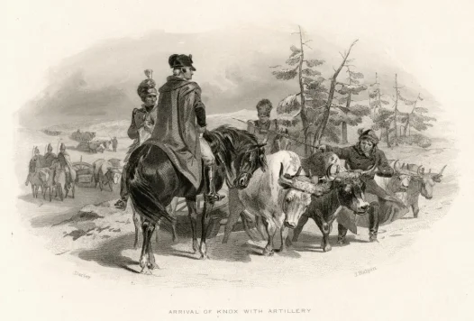 Arrival of Knox Cannons