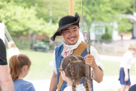 Patriots Path Revolutionary War Encampment Character