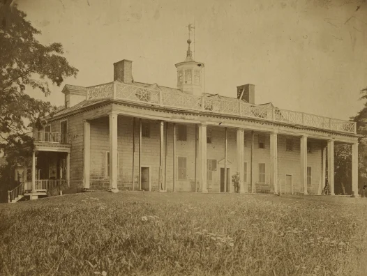 East front of the Mount Vernon Mansion, June 1859