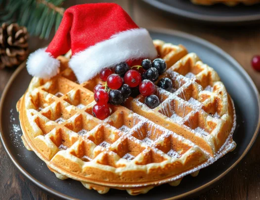 Breakfast with Santa waffles