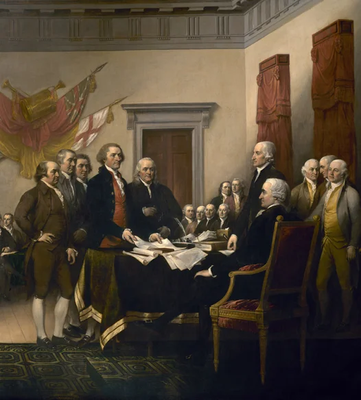 Declaration of Independence, by John Trumbull, 1818. Architect of the Capitol