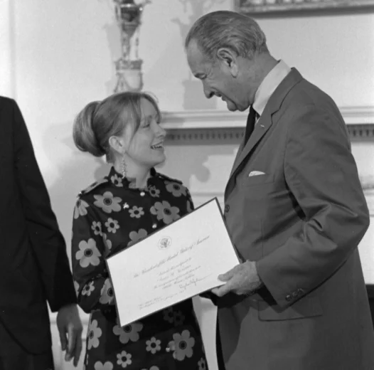 Lyndon B. Johnson and Doris Kearns Goodwin