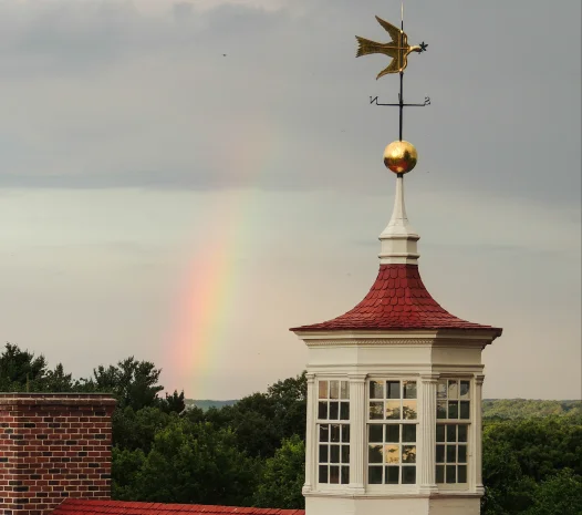 weathervane on the cupola