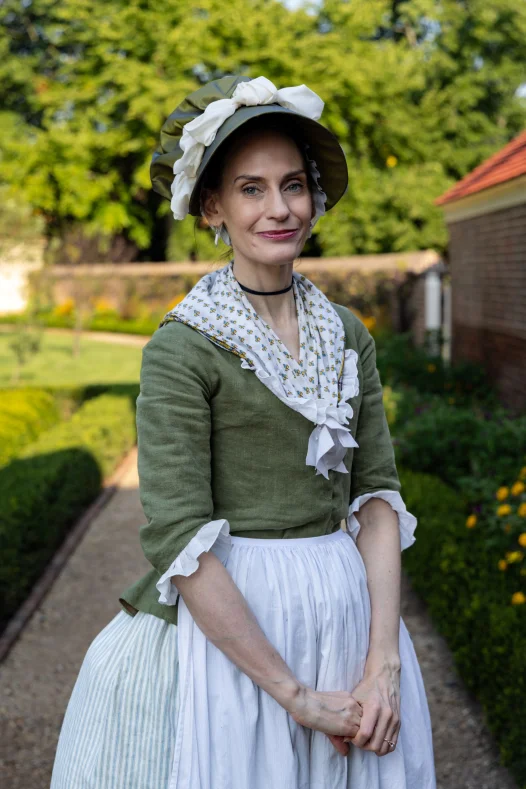 mercy otis warren character interpreter in gardens