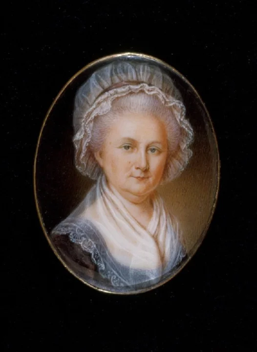 Martha Washington painted by James Peale in 1796, W-624, MVLA.