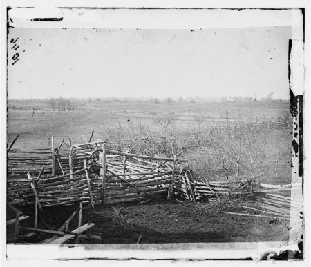 View of the battlefield at Bull Run, Virginia. 1861, Library of Congress.