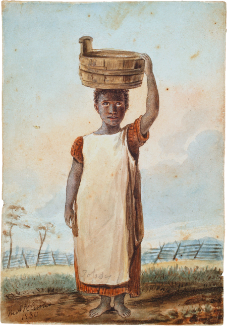 Enslaved Girl, portrait by Mary Anna Randolph Custis (later Mrs. Robert E. Lee), Arlington County, Virginia, 1830 [2007-34,1] The Colonial Williamsburg Foundation. Museum Purchase.