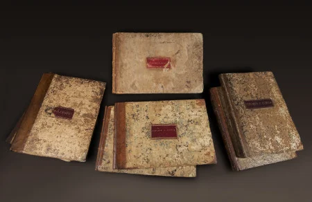 Nelly Custis's music books, part of the Washington Library special's collection.
