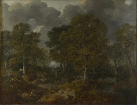 Gainsborough’s Forest (later known as Cornard Wood, near Sudbury, Suffolk) 1748, Thomas Gainsborough. National Gallery, London.