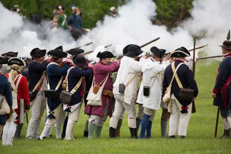 American Regulars Firing