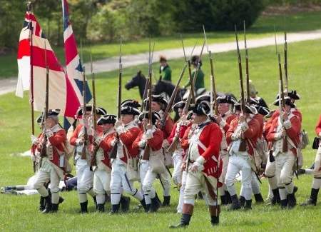 British Troops Marching