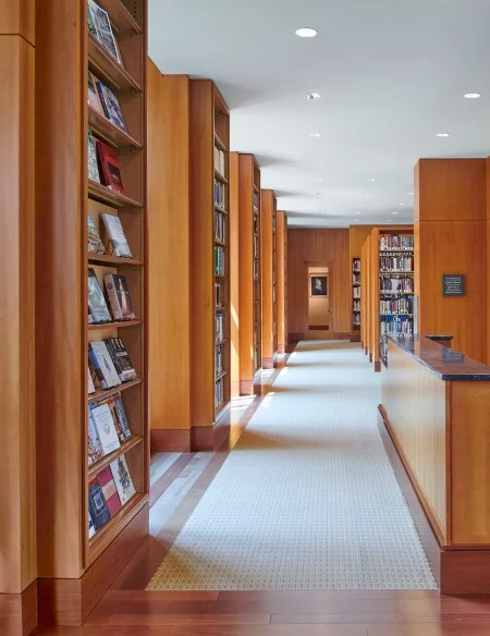 The open stacks at Mount Vernon contains material on George Washington, Martha Washington, Mount Vernon, colonial America, the American Revolution, the confederation, the Early Republic, life in the 18th Century, decorative arts, and historic preservation. (MVLA)