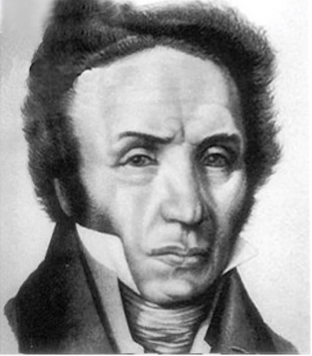 Charcoal drawing of François-Andre Michaux by an unknown author, 1800. (Wikimedia)