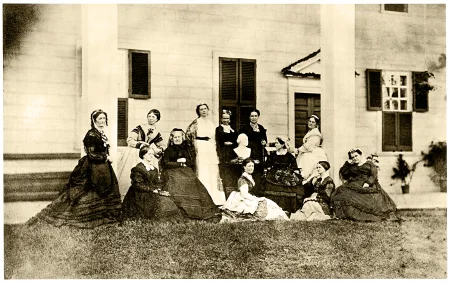 Ann Pamela Cunningham with the Mount Vernon Ladies' Association in 1870. MVLA.