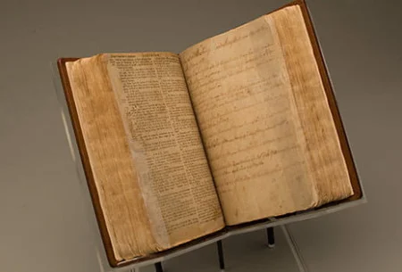 Washington Family Bible, 1725-1775, MVLA, Purchase 1908, [W-408].