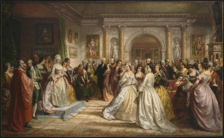 “The Republican Court (Lady Washington's Reception Day), 1861.” Daniel Huntington (American, 1816-1906). Brooklyn Museum, Gift of the Crescent-Hamilton Athletic Club. 