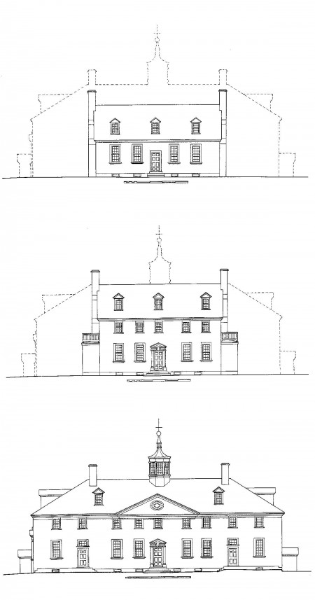 Expansion of Mount Vernon during George Washington's ownership.  