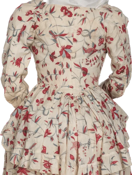 Charlotte’s dress may have resembled this jacket and petticoat worn by Ann Van Rensselaer, c. 1790. Albany, NY. (The Colonial Williamsburg Foundation. Gift of Mrs. Cora Ginsburg)