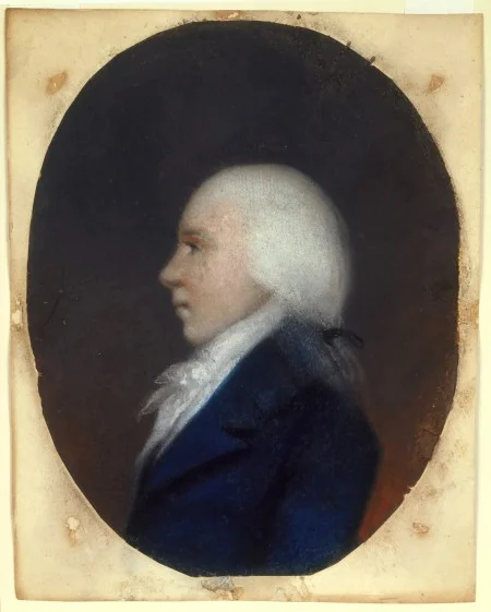 This likeness of Georges Washington Motier de Lafayette was taken from life by English artist James Sharples in Philadelphia in May 1796, when it was paid for by George Washington. Gift of Mrs. A. Smith Bowman, Jr. and Mr. Robert E. Lee IV, 1985. (MVLA)