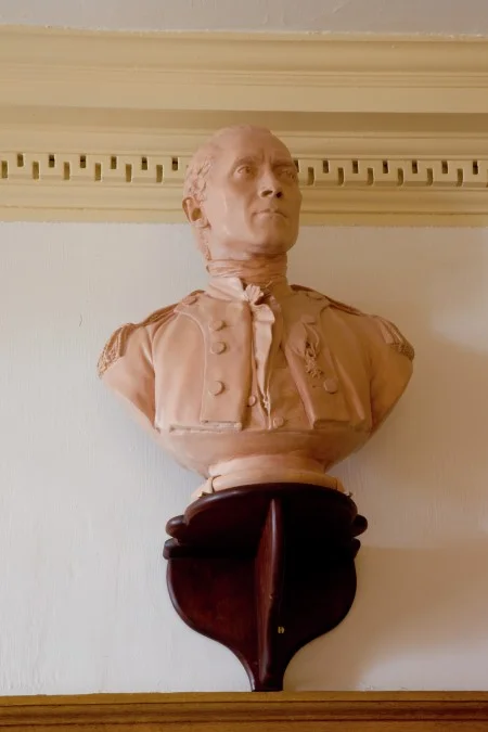 John Paul Jones (1747-1792), by Jean-Antoine Houdon, Gift of the Boston Museum of Fine Arts, 1945 (M-1432).