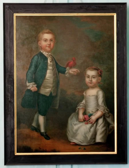 John “Jacky” Parke Custis and Martha Parke Custis, By Charles Volkmar After John Wollaston, 1757.