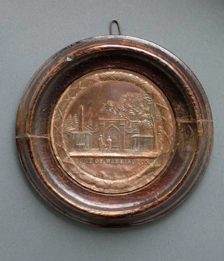 Medallion with the Design of the Tomb of Washington, c. 1859, MVLA.