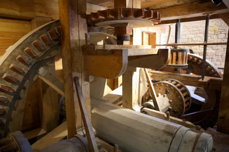 Part of the Oliver Evans gristmill system.