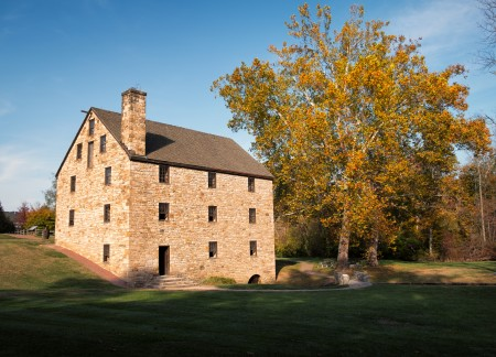 Mount Vernon's reconstructed Gristmill. MVLA.