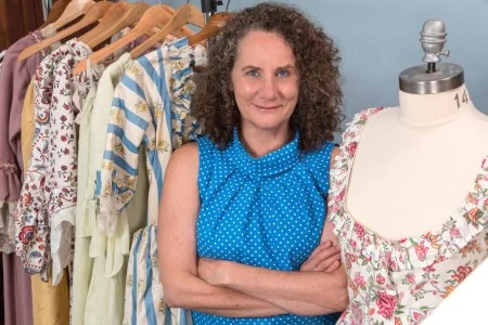 Mount Vernon’s historic costumer, Kathrin Breitt Brown. (MVLA)