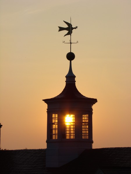 View of the cupola with its iconic dove of peace weathervane (MVLA)