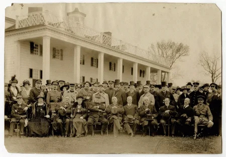 French and British Missions visit Mount Vernon, April 29, 1917, Committee on Public Information, MVLA.