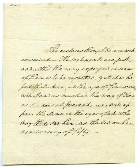 George Washington to Elizabeth Willing Powel, 1793 February (MVLA)