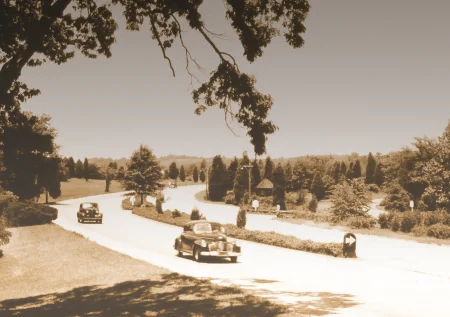 Due to the increase in car ownership in America during the 1920s, the National Park Service built George Washington Memorial Parkway. The first section was opened in 1932. MVLA. 