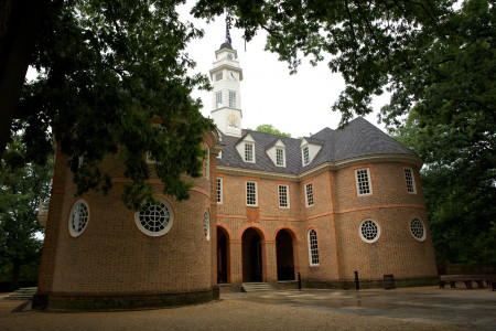 Reconstructed House of Burgesses in Williamsburg, Virginia