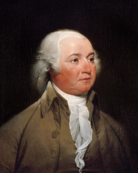 Official presidential portrait of John Adams, by John Trumbull, circa 1792. Wikicommons.