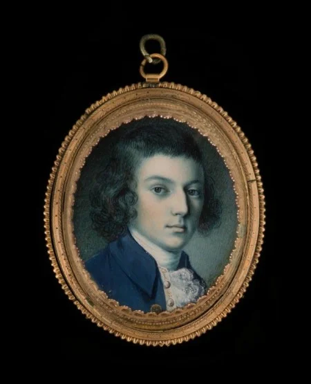 Miniature portrait of John Parke Custis (1774), C.W. Peale. MVLA. Gift of Katherine Merle-Smith Thomas, 2010.