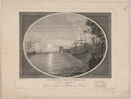 "Le Port de Fredericsbourg dans l'Amerique," Joseph Vernet (New York Public Library)