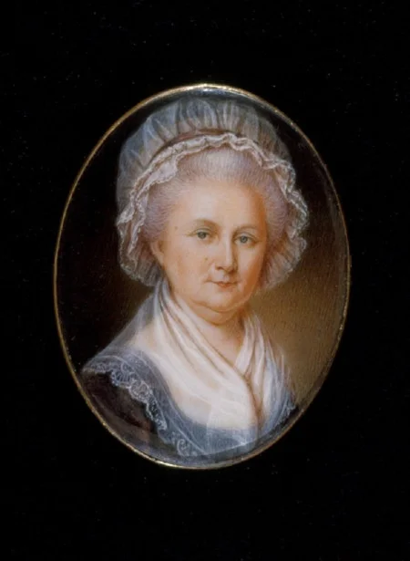 Martha Washington painted by James Peale in 1796, W-624, MVLA.
