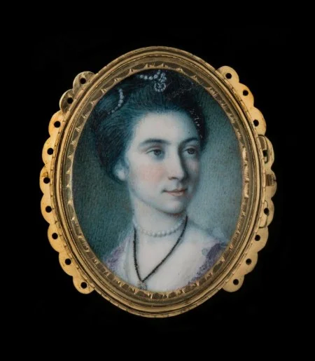 Miniature portrait of Martha "Patsy" Parke Custis (c. 1772), C. W. Peale. MVLA. Purchase and partial gift of an anonymous donor, 2000.