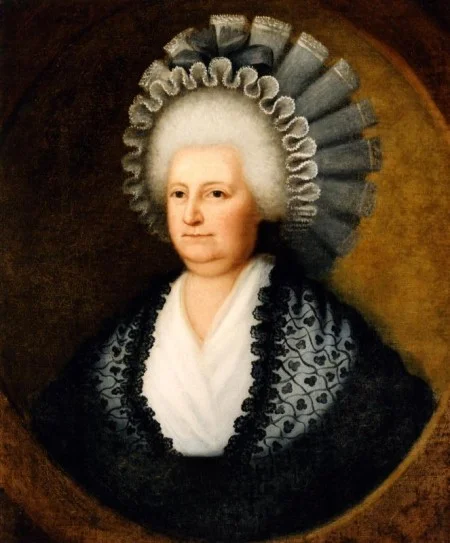 1790 portrait of Martha Washington by Edward Savage (NPS.gov)