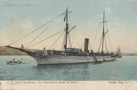 Postcard of US Yacht Mayflower