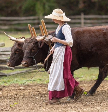 To learn more about 18th-century life, visitors can visit the Farm for cooking, trades, and farming demonstrations. (MVLA)