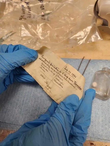 Dodge's second note, from July 27, 1932, concerned the installation of copper termite shields. (MVLA)