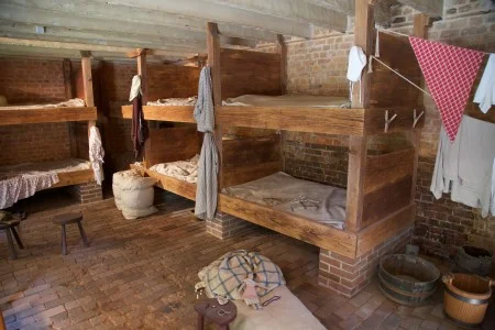 Interior of the Greenhouse Slave Quarters
