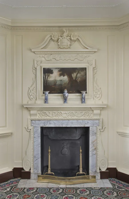 The newly restored front parlor, Gavin Ashworth.