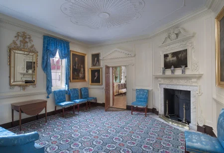 Front Parlor after the 2017-2019 restoration project.